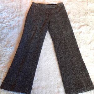 Vintage BEBE Wool Blend Women's Pants Size 2P Bkack/ White Y2K Made in USA